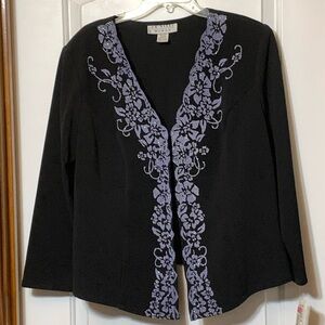 NWT J.R. Nites black dressy jacket and shell